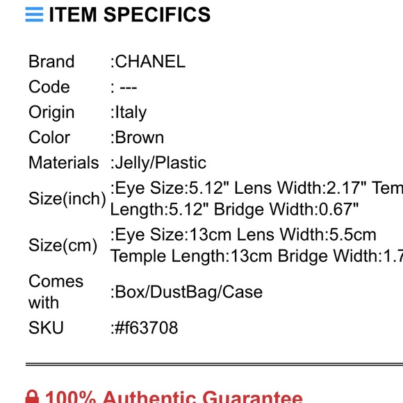 Chanel logos original with code sunglasses with case only. - Picture 11 of 13